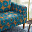 Fauteuil en velours bohémien 40,5 po Ohmer
