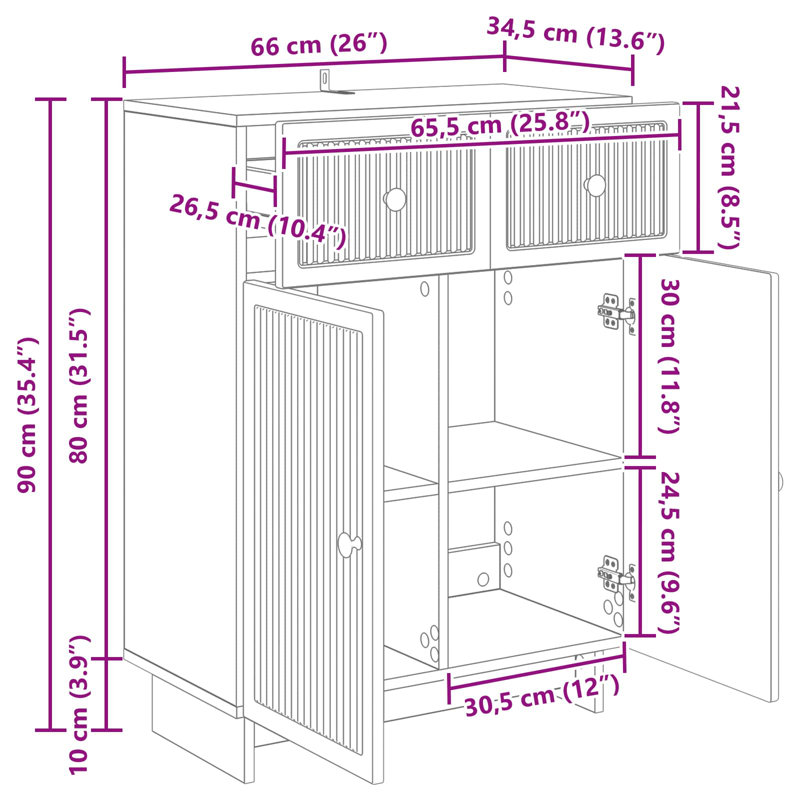 66cm Sideboard