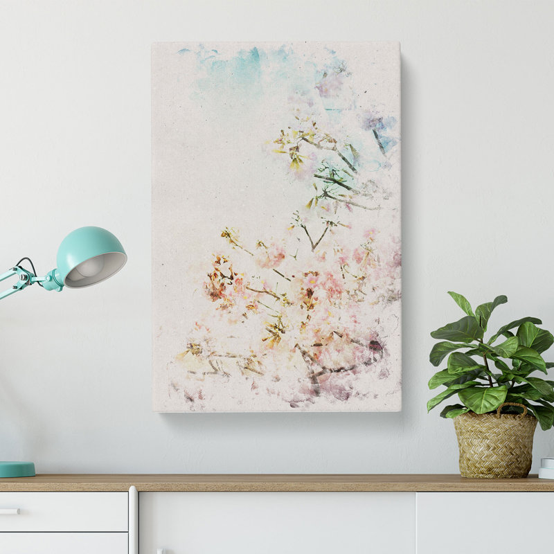Pretty Pink Cherry Blossom Tree - Wrapped Canvas, 50cm H x 35cm W x 3cm D
