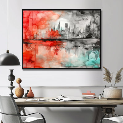 Impression sur toile Urban Oasis In Autumn Cityscape II - New York City