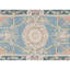 Hand-Knotted High-Quality Blue and Gold Area Rug