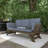51" Wood Adjustable Outdoor Patio Daybed Sofa-1267800672-1267800671