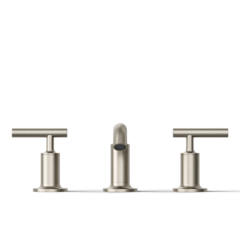 Purist Widespread Bathroom Faucet with Drain Assembly, Vibrant Brushed Nickel