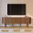 Mid-Century Modern Fluted Oval TV Stand With Built-In Power Outlet To Fit TVs up to 75"-1057991656