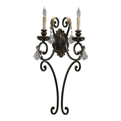 Araiz Steel Candle Wall Light