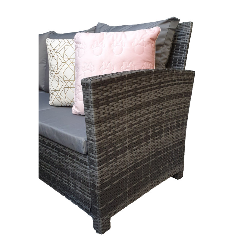 Brungardt 9 Seater Rattan Corner Sofa Set
