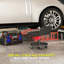 Rolling Mechanic Stool, 300 LBS Capacity Garage Stool, Black-803544489
