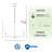 Thlema 5 - Light Steel Dimmable Chandelier