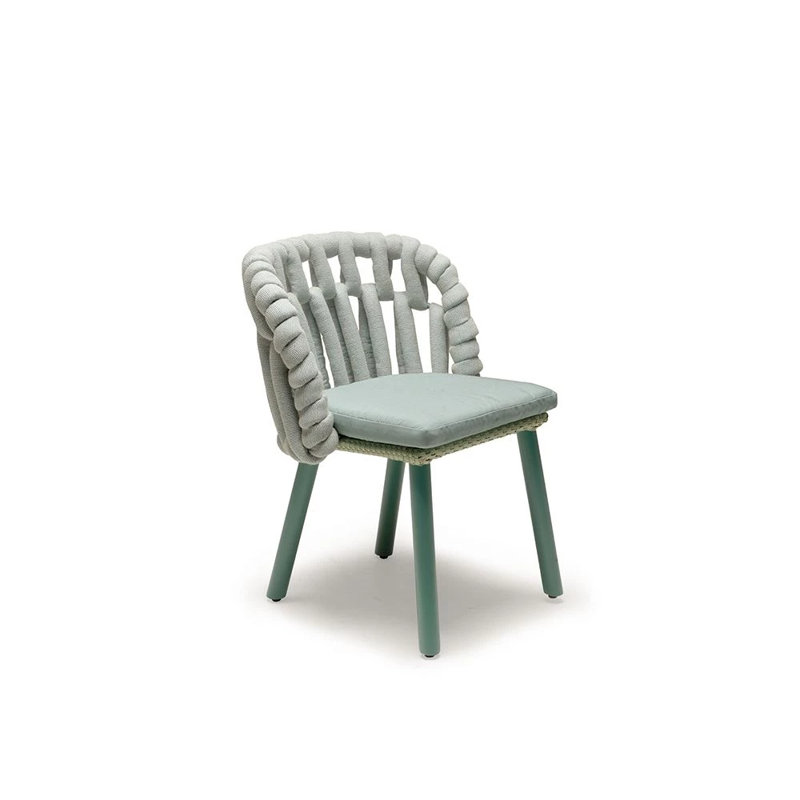 Knit Outdoor Lounge Chair, Canvas Spa, Carrion Horison/Jade