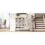 Armoire de style campagnard 44,3 po avec rangement, console de bar avec rangement, armoire de rangement rustique avec portes en treillis arquées et tiroir pour le salon, la cuisine et l'entrée, blanc rétro