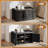  31.89" 2-Door 8+ Pairs Shoe Storage Cabinet and Shoe Storage Bench-654161049