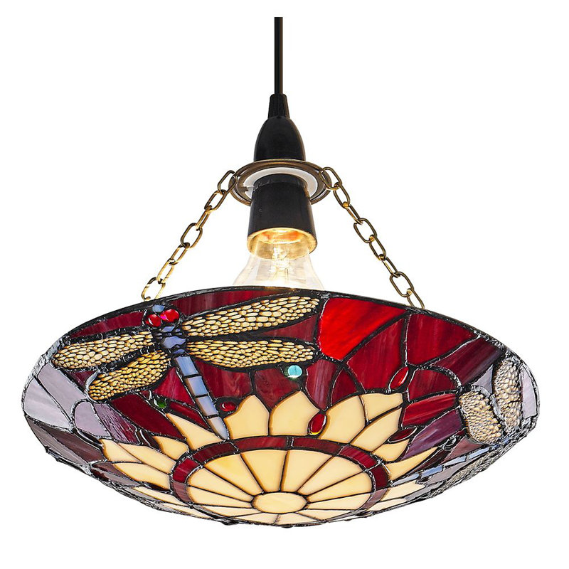 Mitzi 1 - Light Red/Beige Bowl Pendant