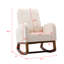Chaise berçante rembourrée en tissu 39,7 po-105689364
