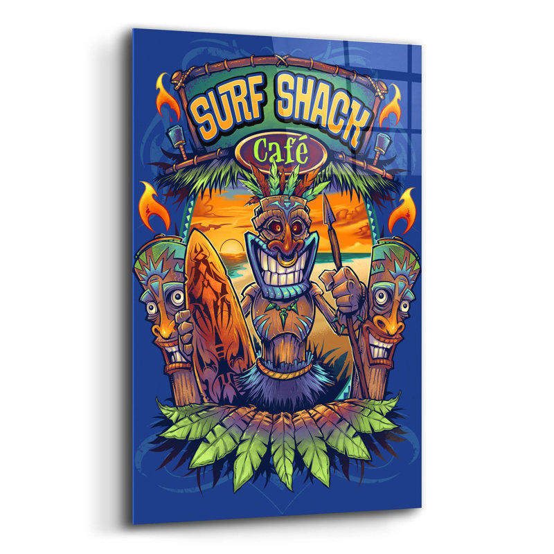 «Big Kahuna Tiki Man Licensing On Plastique / Acrylique» par Flyland Designs Print, H 16 po x l 12 po x P 0,13 po