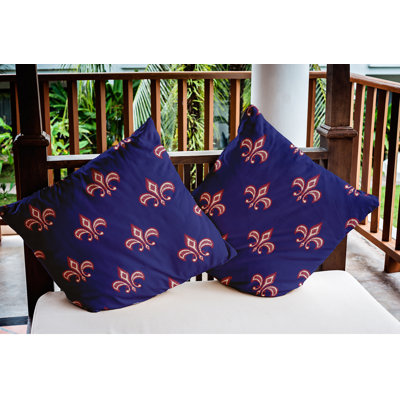 Coussin décoratif intérieur / extérieur Fleur De Lis