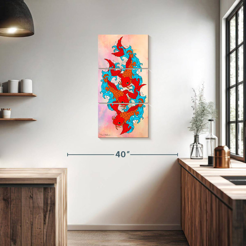 Koi Fish V, H 38 po x l 18 po