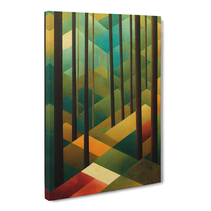 Forest Patchwork Vol.2 - Wrapped Canvas, 76cm H x 50cm W x 3cm D