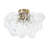 Bubble Ball Semi Flush Mount Ceiling Light Fixture, Modern Blown Glass Close To Ceiling Light Fixture For Bedroom Hallway Entryway Kitchen Foryer Dining Room-1767546975