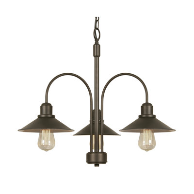 Timberview 3 - Light Shaded Chandelier