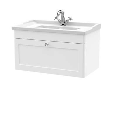 Classique 820 mm Single Vanity with Drop In Basin
