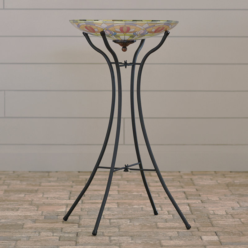 Metal Single Tier Birdbath