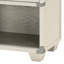 Compact Grey Nightstand With Charging And Shelf For Small Rooms Bedroom Display Space
