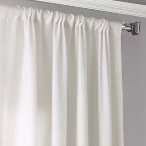 Ivy Bronx Nakano Faux Linen Semi Sheer Curtains for Bedroom & Living ...
