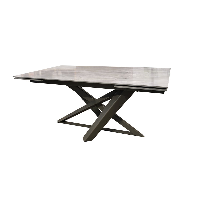 Blyock Extendable Metal Base Dining Table
