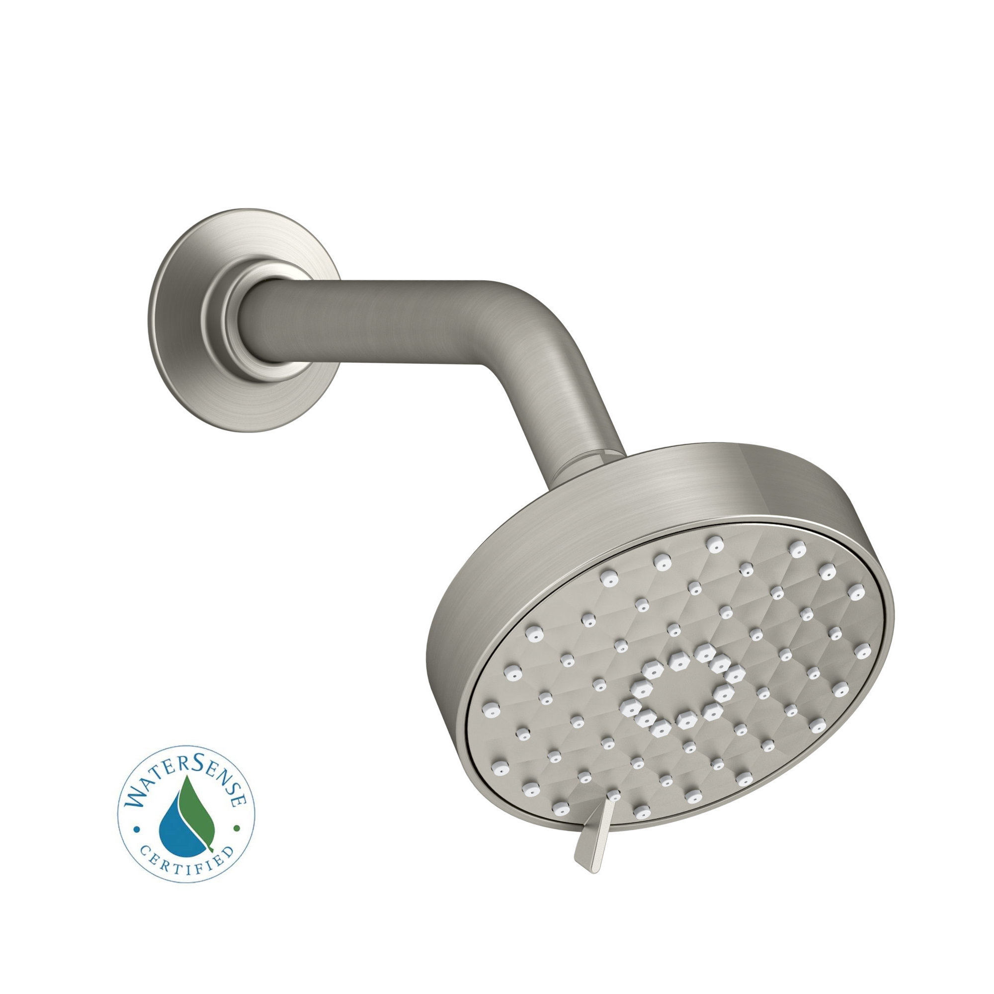 Awaken G110 Full/Standard Low Flow Shower Head 2.0 GPM, Vibrant Brushed Nickel
