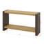 Console vintage rétro avec menuiserie à queue d'aronde et bois vieilli
