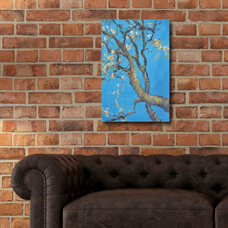  «Cherry Blossoms 1» par Jadei, impression murale en verre acrylique, 16 po x 24 po, H 24 po x l 16 po