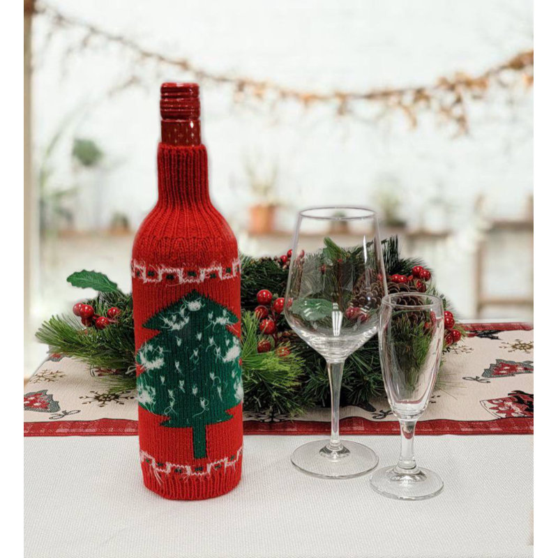 Couvre-bouteille de sapin de Noël F07M5-7E