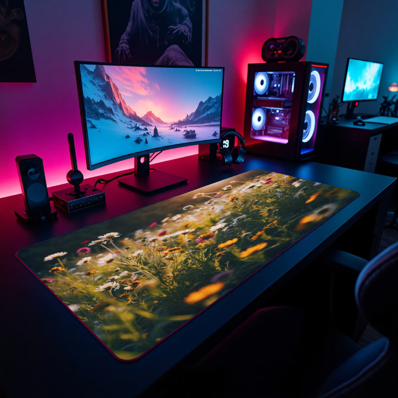 Polyester Desk Pad, 31.5x15.5