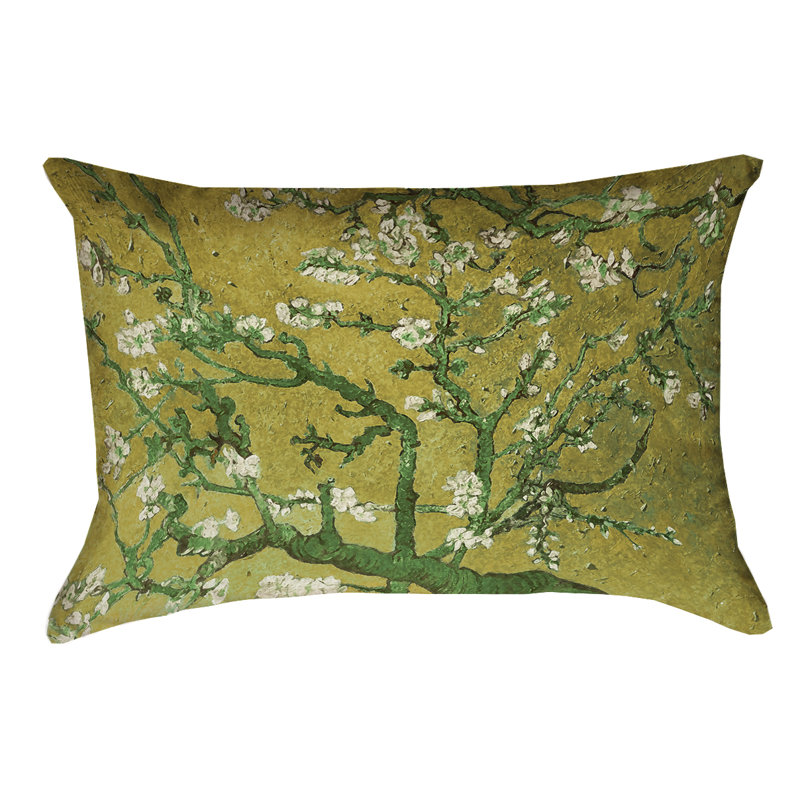 Coussin 100% coton Vincent Van Gogh, Jaune / vert