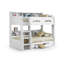 Lilianna Single (3') Standard Bunk Bed with Shelves-524522948