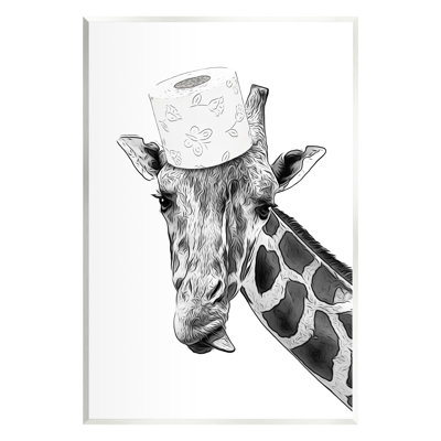 Girafe et papier hygiénique par Annalisa Latella