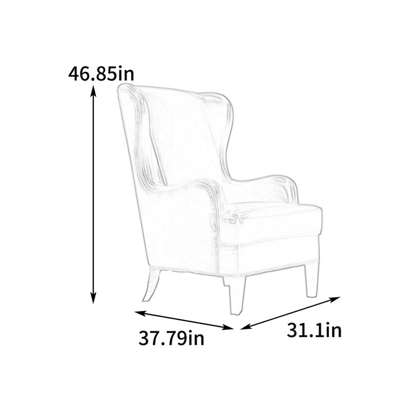 Fauteuil inclinable éco-cuir avec rivets