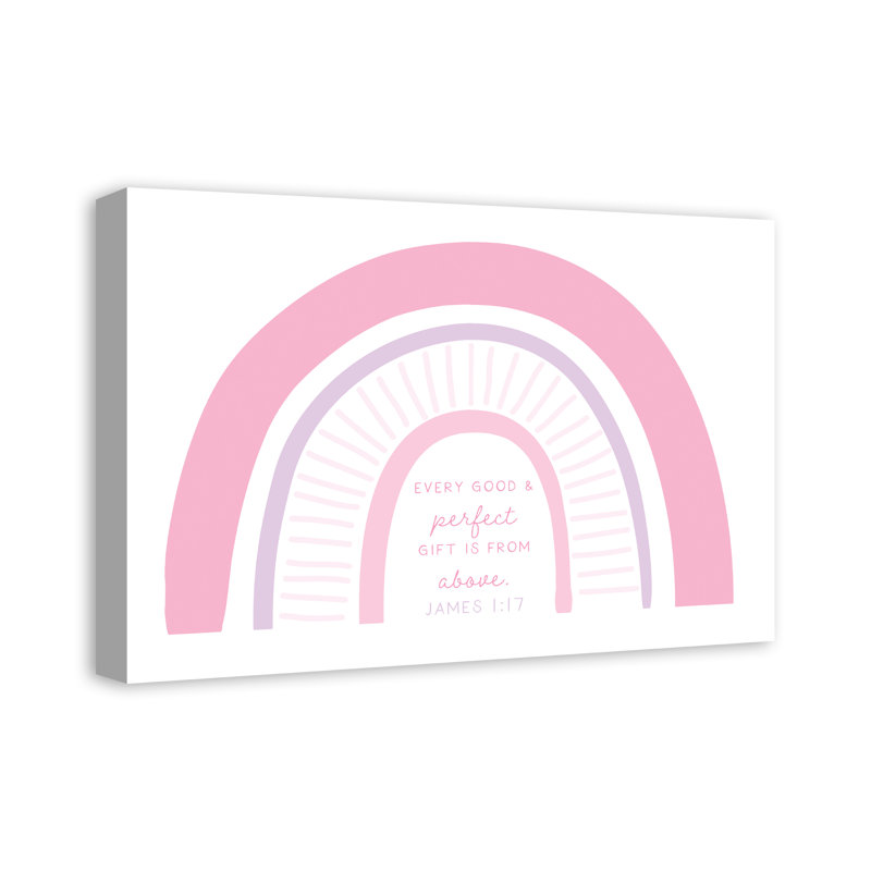 Impression sur toile «Pink Rainbow Delight», H 24 po x l 36 po