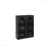 27.56" Black Modern Two-Door Wall Cabinet with Glass Doors - Three-Tier Storage, Woven Pattern, for Entryway & Bathroom-1379761282