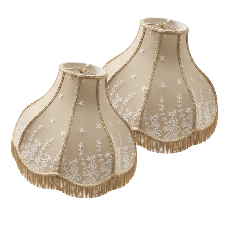 Abat-jours de style victorien Royal Designs, Inc., 5 po x 15 po x 11 po, Or antique