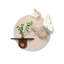 Décoration murale en grès de verdure crème de style crème haut de gamme-666347182