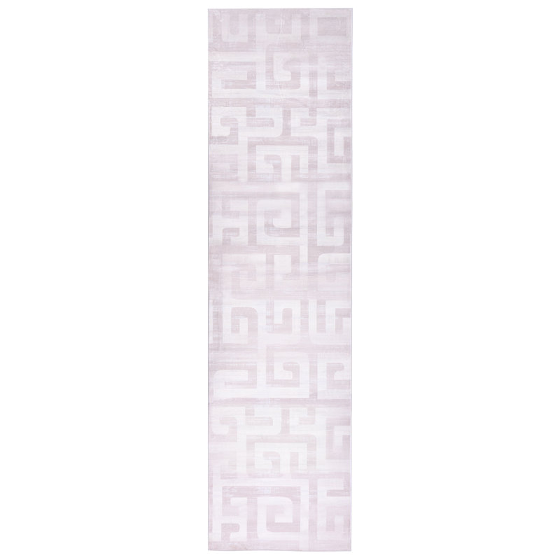 Aishe Geometric Area Rug, Runner 80 x 300 cm