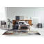 Tapis bleu / beige tissé à la machine Zanyria-1567437733
