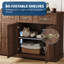 Buffet moderne brun de 63 po