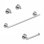 Klass WSBC 256890B Bathroom Hardware Set in Brushed Gold