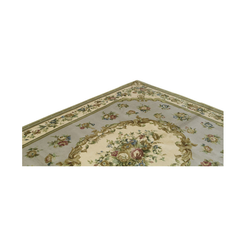 Savonnerie Wool Oriental Area Rug