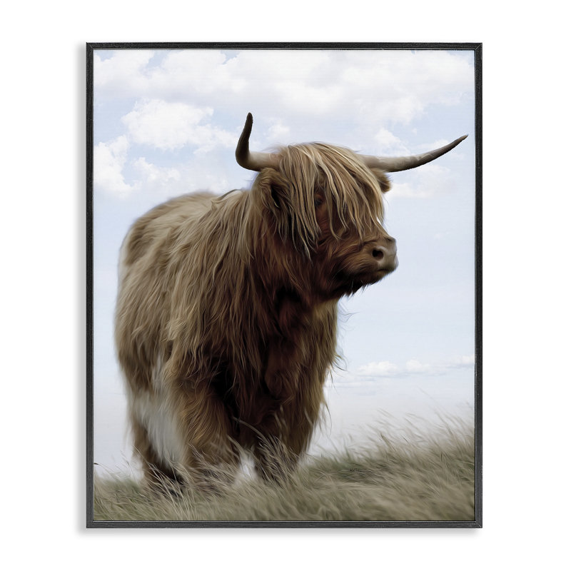 Giclée encadrée «Restland Look Highland» par Marcus Prime, H 14 po x l 11 po, Giclée encadrée noir minuit