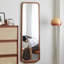 Miroirs pleine longueur rectangulaires en bois massif