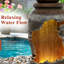 Bowl Water Fountain with LED Light and Planter Top, Modern Cascading Flow Fountain for Garden, Yard, Patio, Home Decor