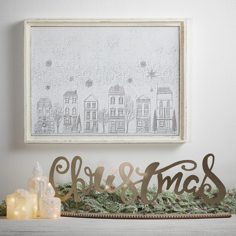 Plaque de Noël en métal